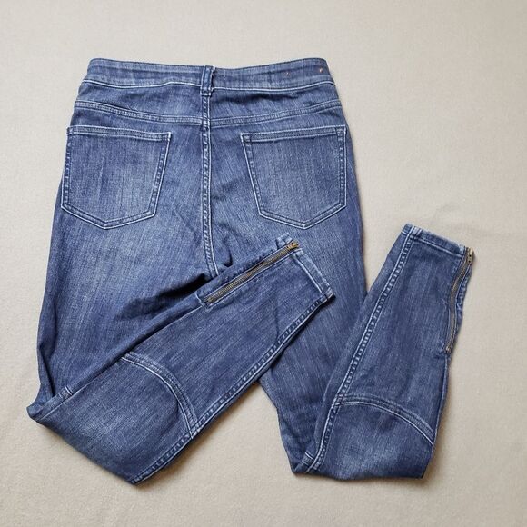 Pilcro and the Letterpress High-Rise Denim Moto Legging zip ankle size 28 - Picture 11 of 16